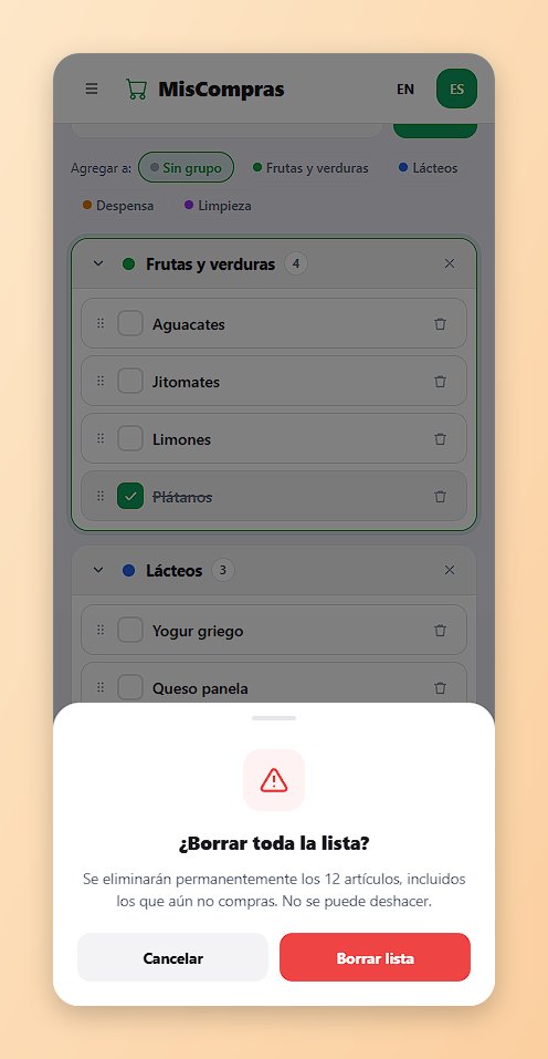 FreshList now asks for confirmation before "Clear List", so a stray tap can't wipe your whole list.
